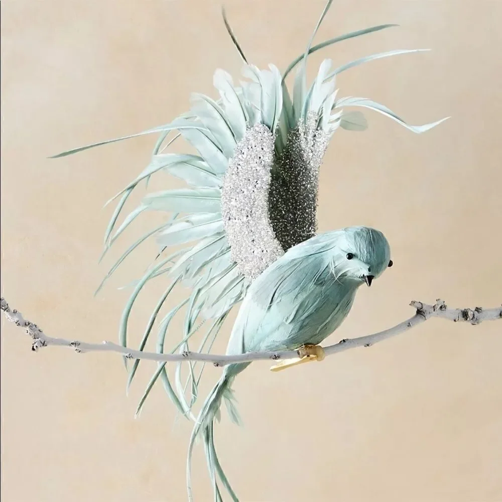 Anthropologie Wispy Bird Clip On Christmas Tree Ornament